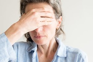 woman suffering from one of the many types of anxiety disorders